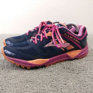 Brooks Cascadia 11 Womens Size 6.5 Shoes 1202041B451 Blue Purple Trail Run Low
